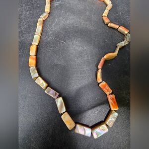 Vintage Long Abalone‎ Necklace